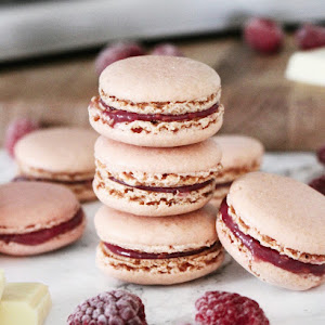 Recette - Macarons framboise/chocolat blanc (+astuces)