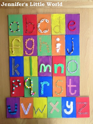 How to make tactile alphabet cards for children