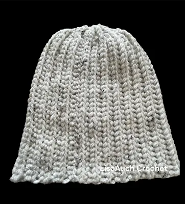 Crochet Hat that looks knitted EASY crochet hat all sizes