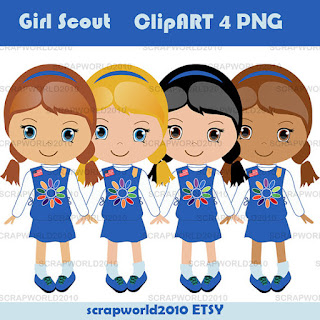 scout girl  clipart