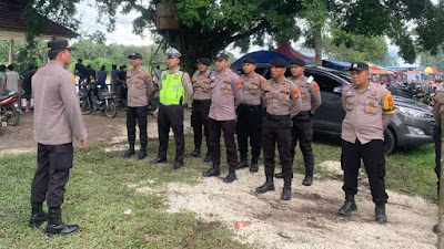 Polsek Bangkinang Barat Kerahkan Seluruh Personel