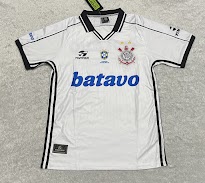 CAMISAS RETRO CORINTHIANS BATAVO BRANCA E LISTRADA, KALUNGA E NEO QUIMICA