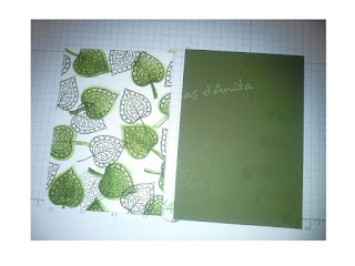 carte anniversaire, carte, fait main, stampin up, scrapbooking, feuille,anita pedro, les idées creas d'anita