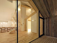 Sapporo Wooden House Design with a Timber Exterior and an Interior Divided By a Series of Wooden Sapporo Wooden House Design with a Timber Exterior and an Interior Divided By a Series of Wooden
