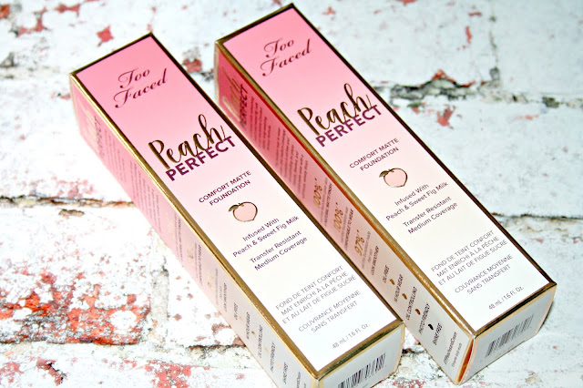 Too Faced Peach Perfect Comfort Matte Foundation - NEW SHADES