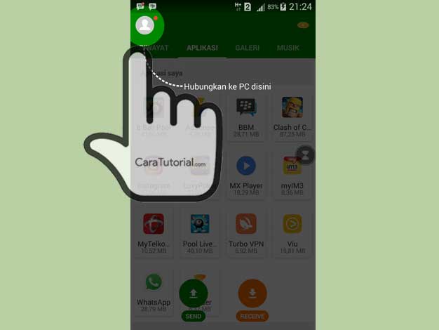 Aplikasi Xender for Android