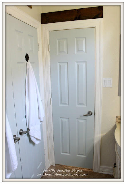 Farmhouse Guest Bathroom-Sherwin Williams- Sea Salt- From My Front Porch To Yours