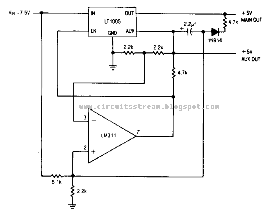  memory save on power down circuit diagram