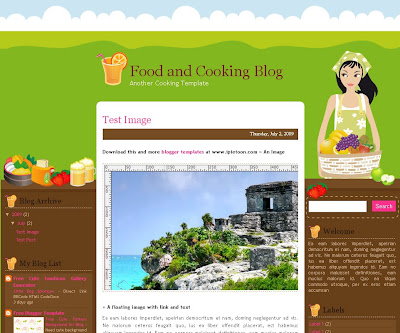 Templates  Blogger on Food Blogger Templates