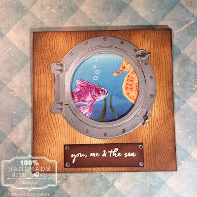 Hero Arts Color Layer Goldfish und Color Layer Seahorse mit marianne Design Porthole