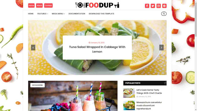 Foodup-blogger-template