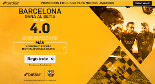 betfair Barcelona gana Betis supercuota 4 Liga 20 agosto