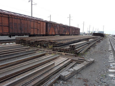 Used Rails in Nakhodka, Russia　中古レール