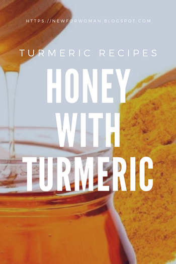 turmeric recipes : honey with turmeric