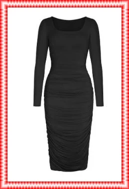 Smooth Ruched Shaping Dress