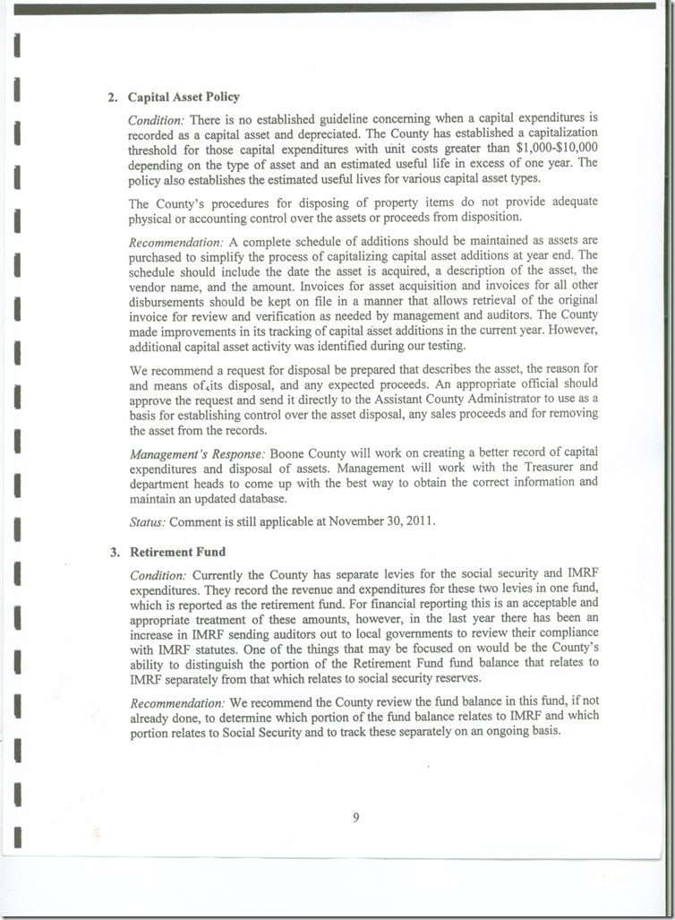 Management Letter 2011 CPA Audit  --9