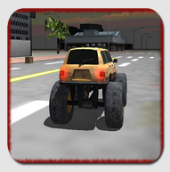 Truck driving 3d