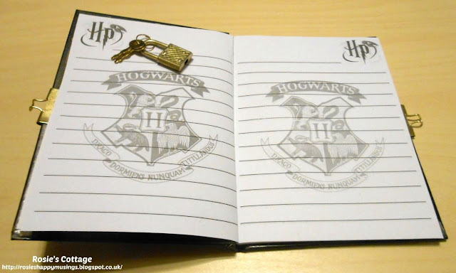 Stationery Smiles at Hogwarts: Contents of the Harry Potter Secret Diary Set: Lockable diary.