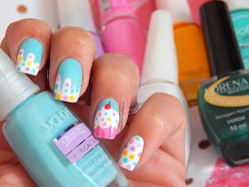 Unhas de cupcake