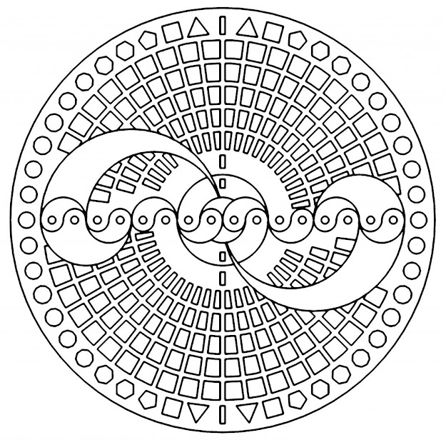 Free Printable Coloring Pages Adults Geometric With Coloring Pages  Geometric
