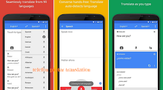 Aplikasi telefon Pintar Terjemahan