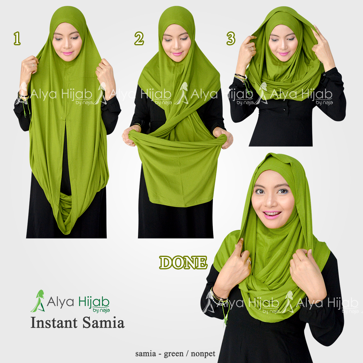 27 Gambar Lengkap Tutorial Hijab Instan Bisa Didownload Tutorial