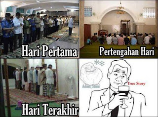 Gambar Meme Shalat Tarawih Sepi