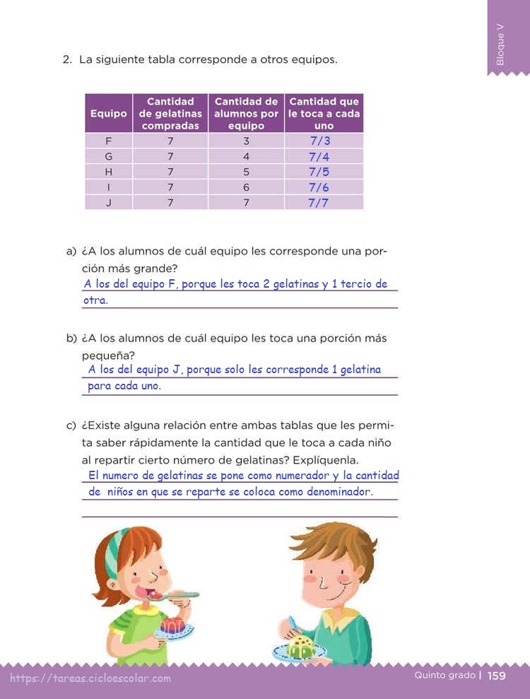 ¿A quién le toca más? -Desafío 80- Desafíos Matemáticos quinto grado Contestado | Tareas ...