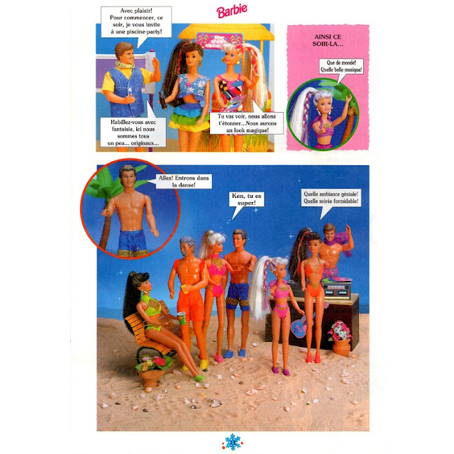 Cinquième page du roman-photos de Barbie, un voyage à Miami.