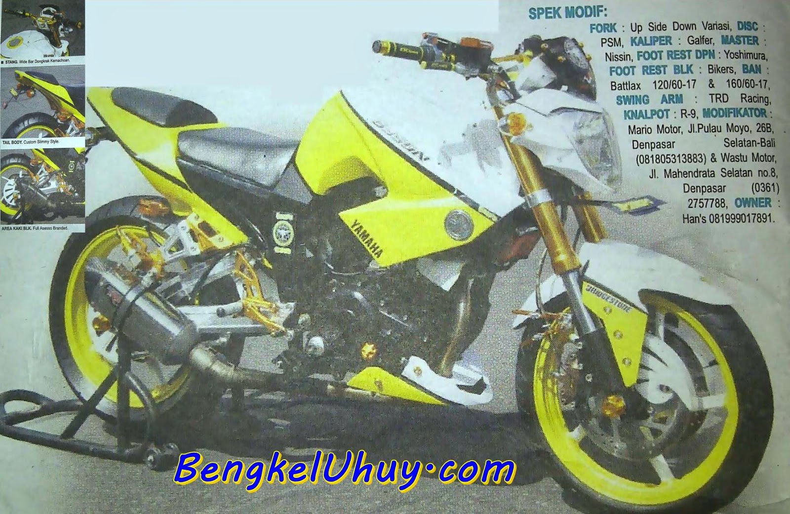 95 Modifikasi Motor Warna Kuning Terbaru Kinyis Motor