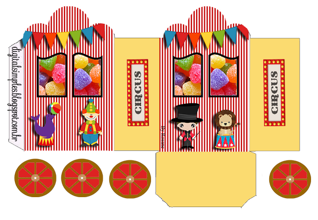 The Circus: Princess Carriage Shaped Free Printable Boxes.