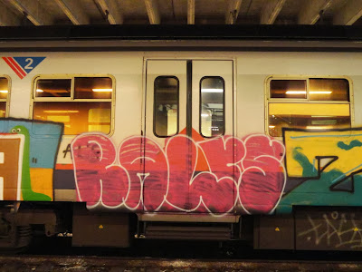 art on train