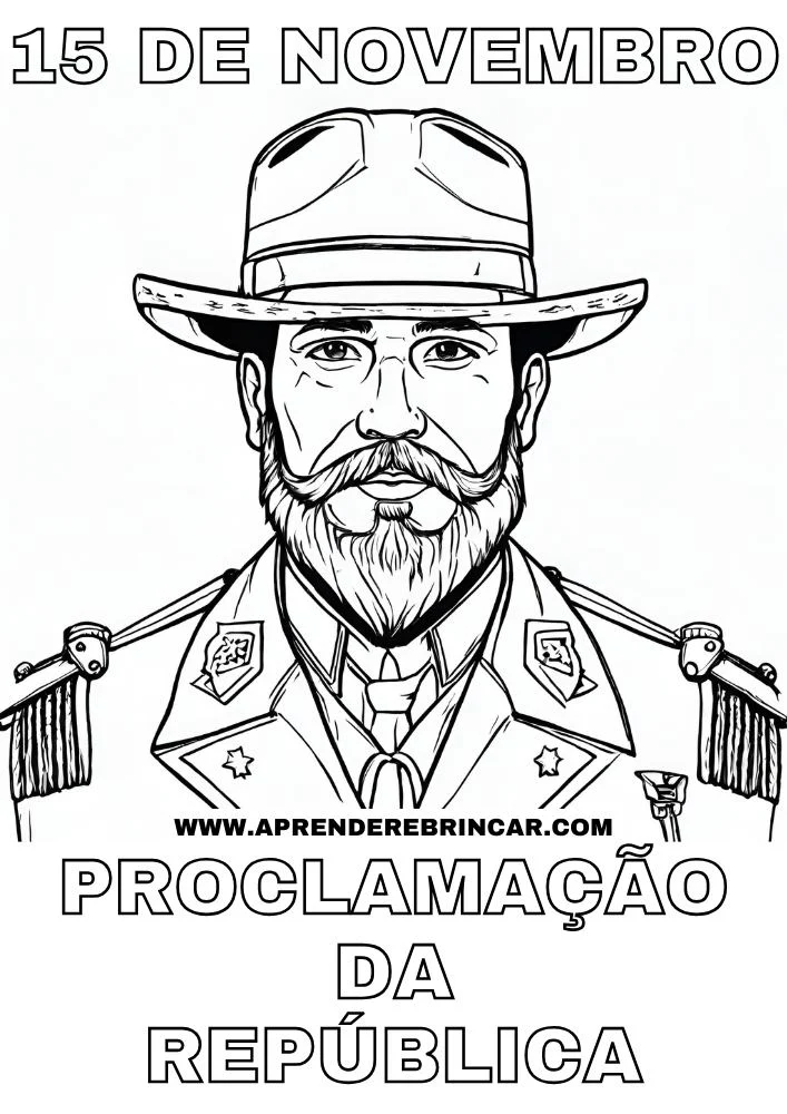 PROCLAMAÇÃO DA REPÚBLICA PARA COLORIR