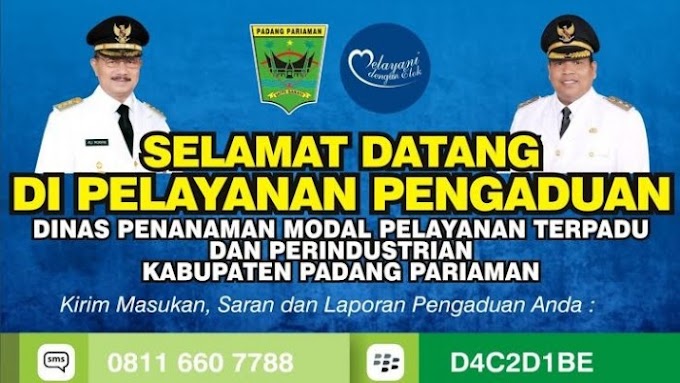 Ingin Investor Berinvestasi Senyaman Mungkin, DPMPTP Padang Pariaman Buka Layanan Pengaduan Masyarakat