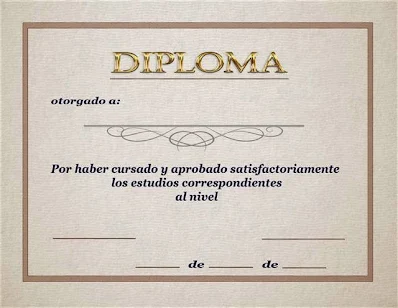 Minimalista diploma de fin de curso y excelencia academica