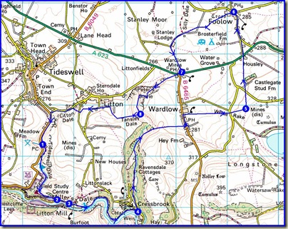 Our route - 16 km, 500 metres ascent, 5.5 hours