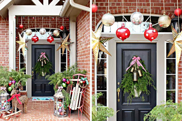 How to decorate outside for Christmas simple?