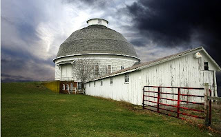 Round White Barn