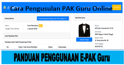  Tata Cara Pengusulan Penilaian Angka Kredit  Tata Cara Pengusulan Penilaian Angka Kredit (PAK) Guru Online Terbaru