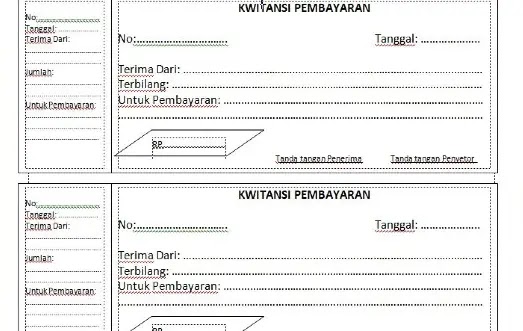 Cara Membuat Kwitansi