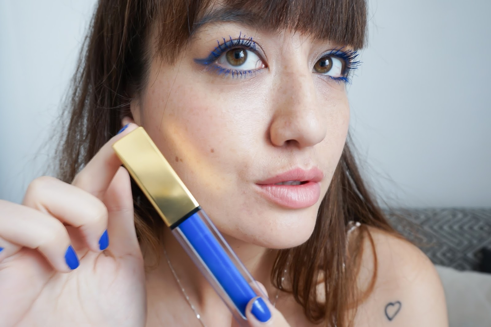 parisian fashion blogger, meetmeinparee, ysl makeup, how to wear blue mascara