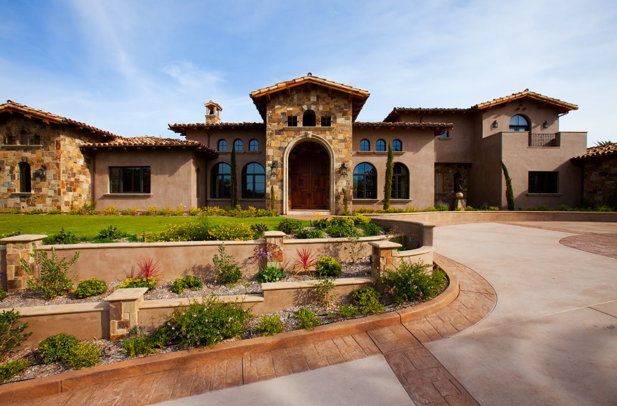 Landscaping: Pictures Of Front Yard Tuscan Landscaping Ideas Landscape 