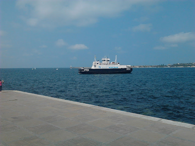 Sea vessel near the pier