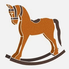 Rocking horse stencil