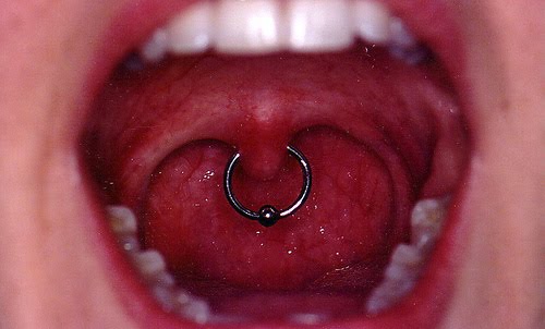 vigina piercing. procedure, uvula piercing.