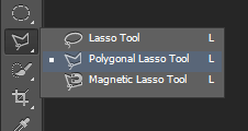 Icon Polygonal Lasso Tool.