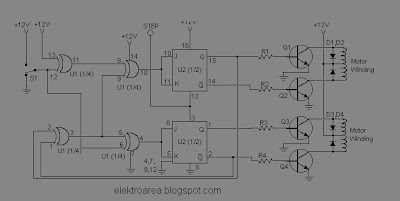 Rangkaian Control Motor Stepper