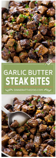 STEAK BITES WITH GARLIC BUTTER