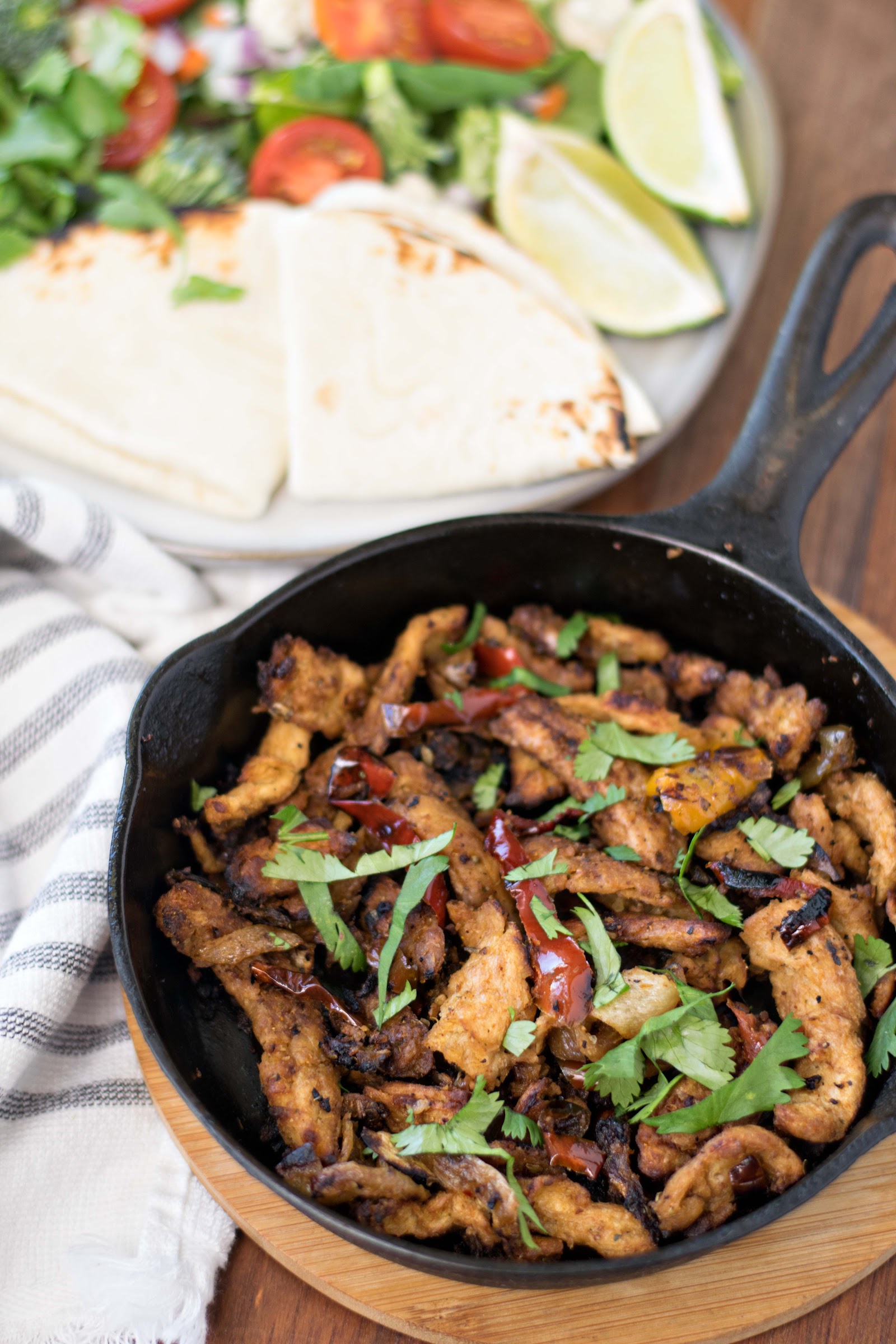 Cheap and Easy Sheet Pan Soy Curl Fajitas Recipe