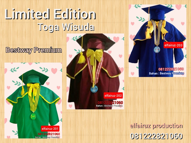 Jual toga wisuda anak di Kwandang Kabupaten Gorontalo Utara